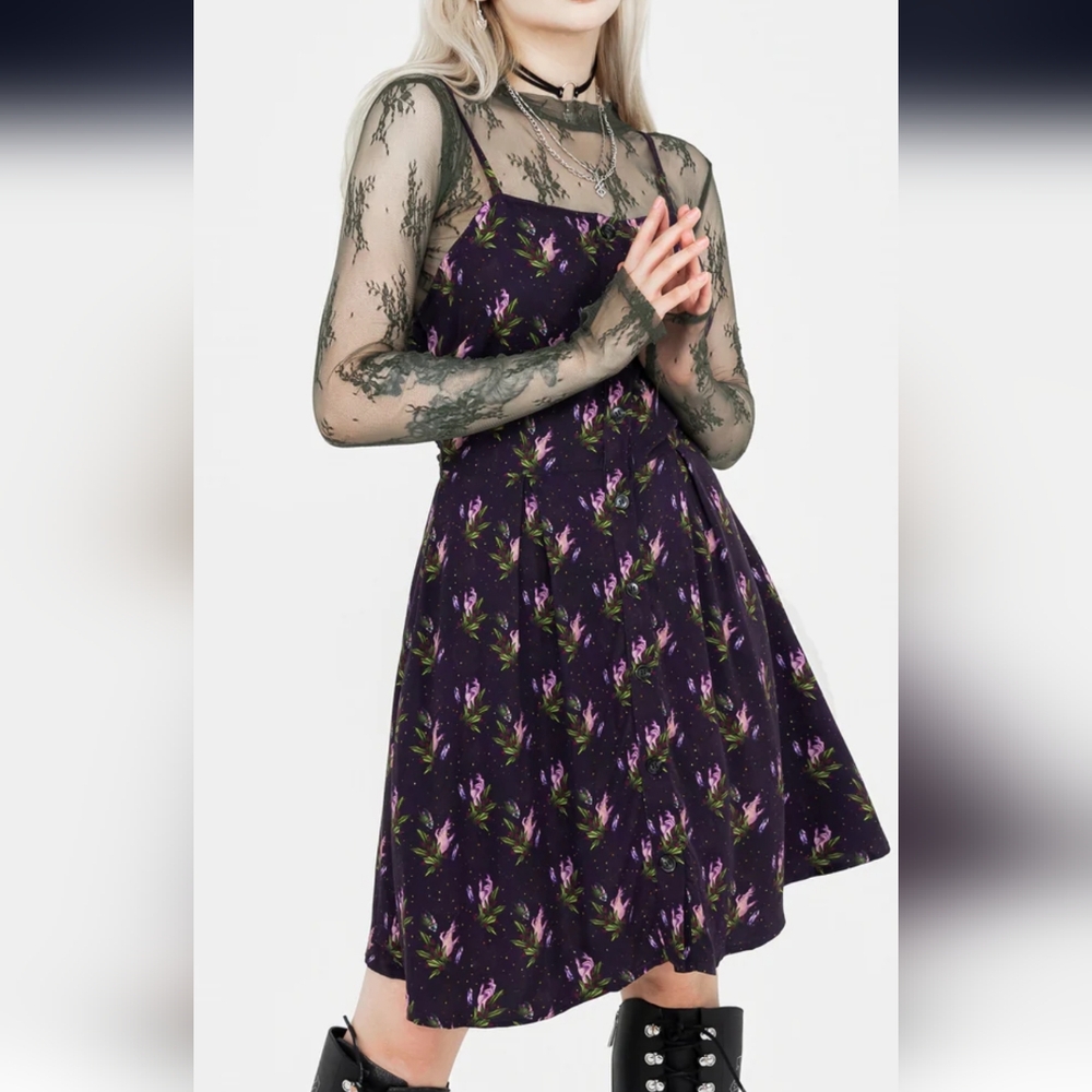 NWOT Petra Button Up Cami Dress